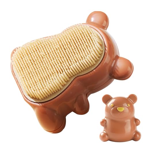 demaxiyad Kinder-Nagelbürste – niedlicher Bär-Hand-Fingernagelpinsel-Reiniger, leicht zu greifen, sanfte Borsten, Nagelbürste zur Reinigung von Fingernägeln, Männern und Frauen von demaxiyad