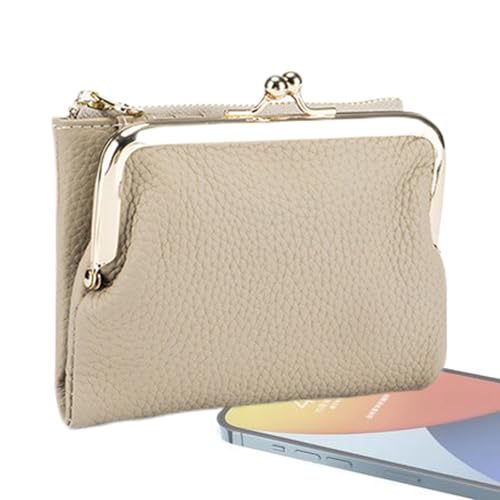 demaxiyad Kleine Geldbörsen für Damen, Kartenetui für Damen,Leder-Clutch-Geldbörse - Multifunktionale Geldbörse mit Reißverschlussfach und Kartenfächern für Damen und Herren von demaxiyad