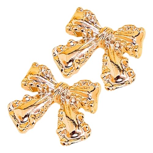 demaxiyad Kleine Ohrringe, Damen-Ohrringe – elegante Ohrringe vergoldet mit Schleife | Ohrhänger aus Band, kleiner mehrfarbiger Schmuck für, Se référer au descriptif, Metall, Siehe Beschreibung von demaxiyad