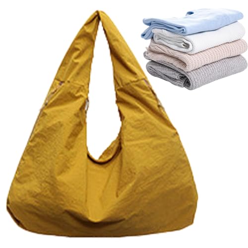 demaxiyad Modische Damenhandtaschen, große Handtaschen für Damen, strukturiert, mit Tragegriff oben | modische Tragetasche für Damen, gelb, Se référer au descriptif von demaxiyad