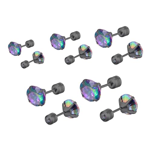 demaxiyad Schraubenbolzen aus Stahl, Schraubenbolzen für Frauen, Knorpel-Piercing, Stahl, bunte Ohrstecker, Knorpel-Piercing, Ohrstecker, Knorpel-Piercingschmuck für Frauen, Unisex, Siehe Beschreibung von demaxiyad