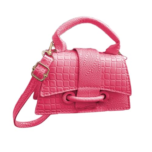 demaxiyad Umhängetasche für Damen, Schultertasche für Damen, gesteppte Umhängetasche im modischen Design – leichte Umhängetaschen, modische Design, rot/rosa, Se référer au descriptif von demaxiyad