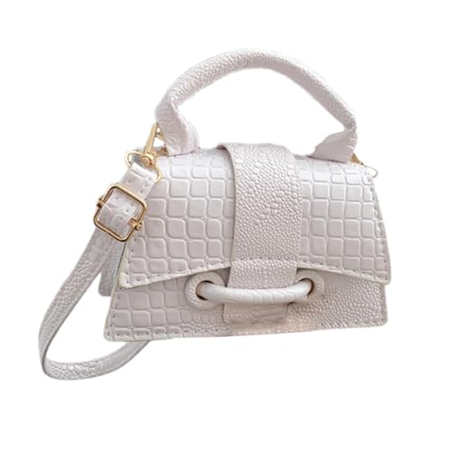 demaxiyad Umhängetasche für Damen, Schultertasche für Damen, gesteppte Umhängetasche im modischen Design – leichte Umhängetaschen, modische Design, weiß, Se référer au descriptif von demaxiyad