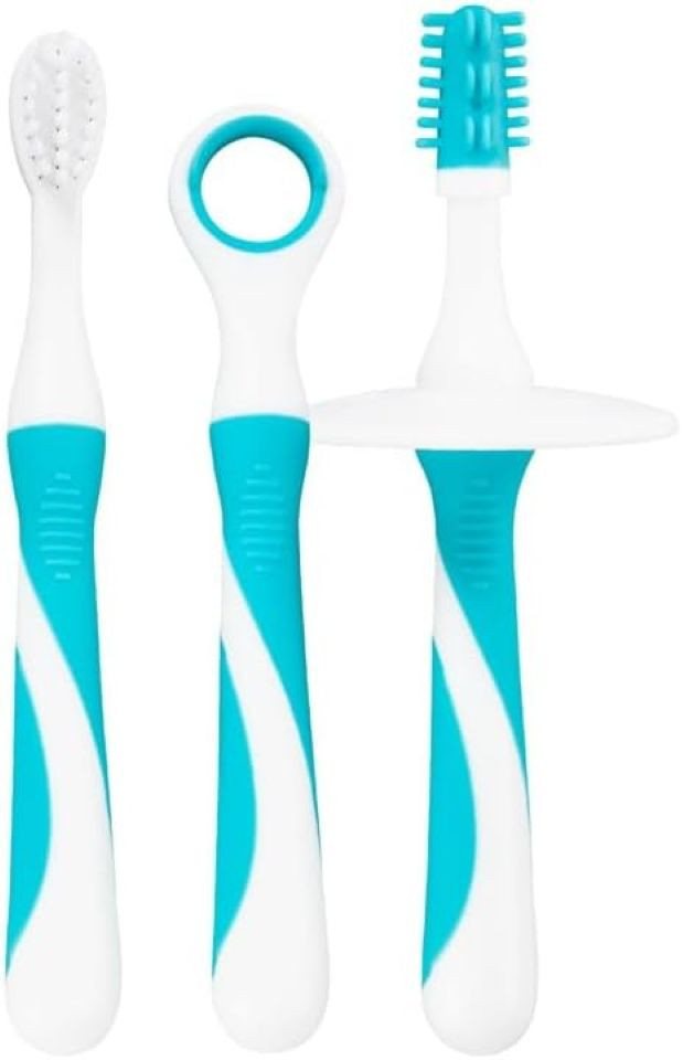dentistar Zahnbürste Zahnputzlernset - 3-in-1 Starter Set mit Schutzring von dentistar