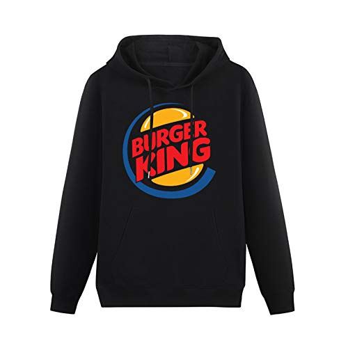 depin Food Burger King Logo Hoodies Long Sleeve Pullover Loose Hoody Sweatershirt M von depin