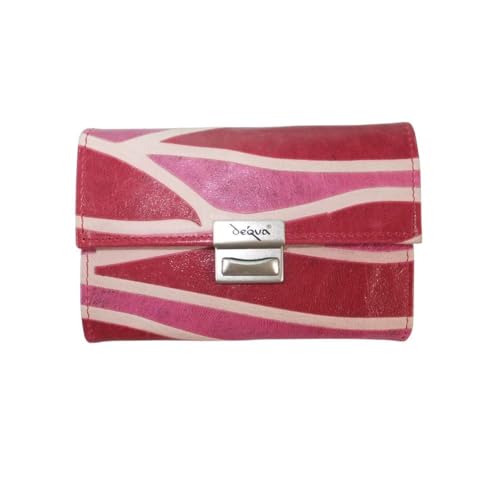 déqua G7 Unikat Geldbörse Kroko rot-pink von déqua