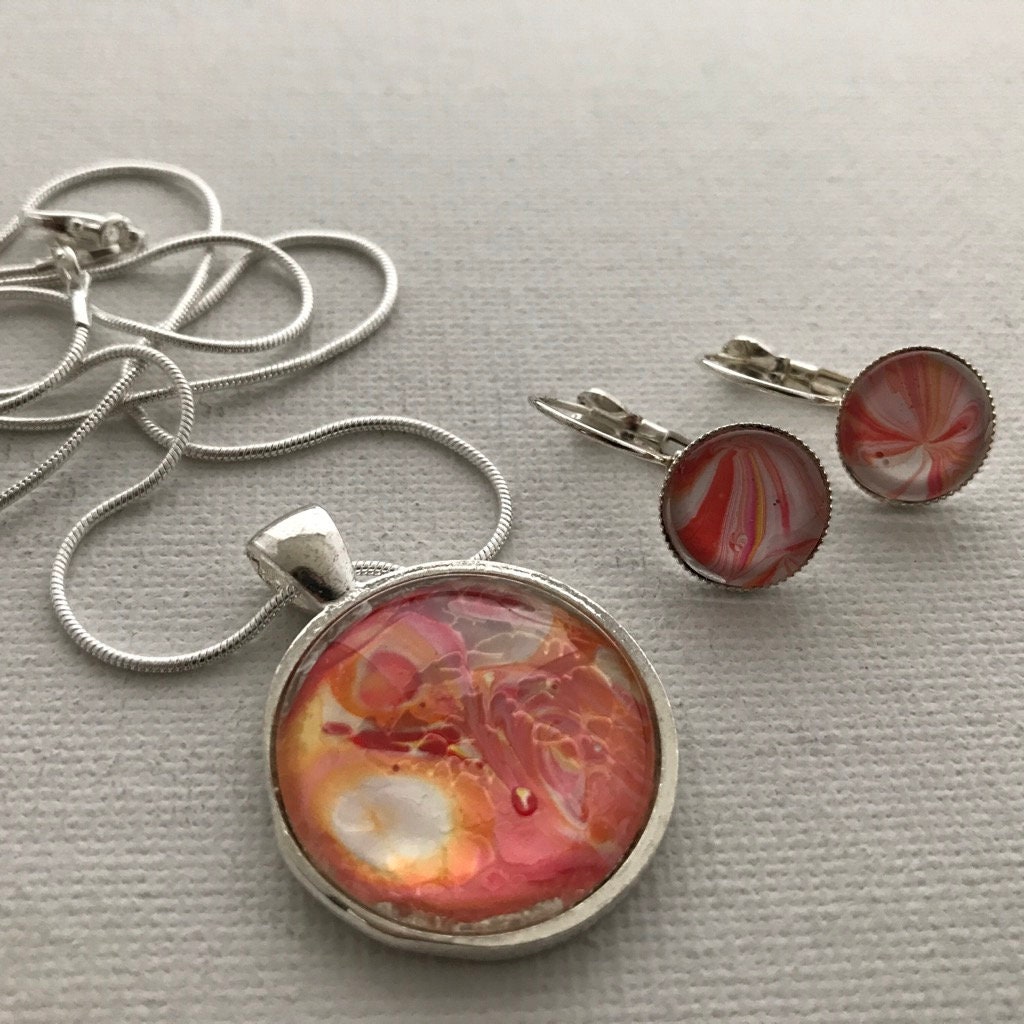 Feines Silber Schmuckset - Halskette & Ohrstecker Handgemacht | Geschenk Zum Geburtstag, Muttertag, Jubiläum Etc. #k4-S01 Feines Silber Schmuckset - Halskette & Ohrstecker Handgemacht | Geschenk Zum Geburtstag, Muttertag, Jubiläum Etc. #k4-S01 von derARTWERKshop