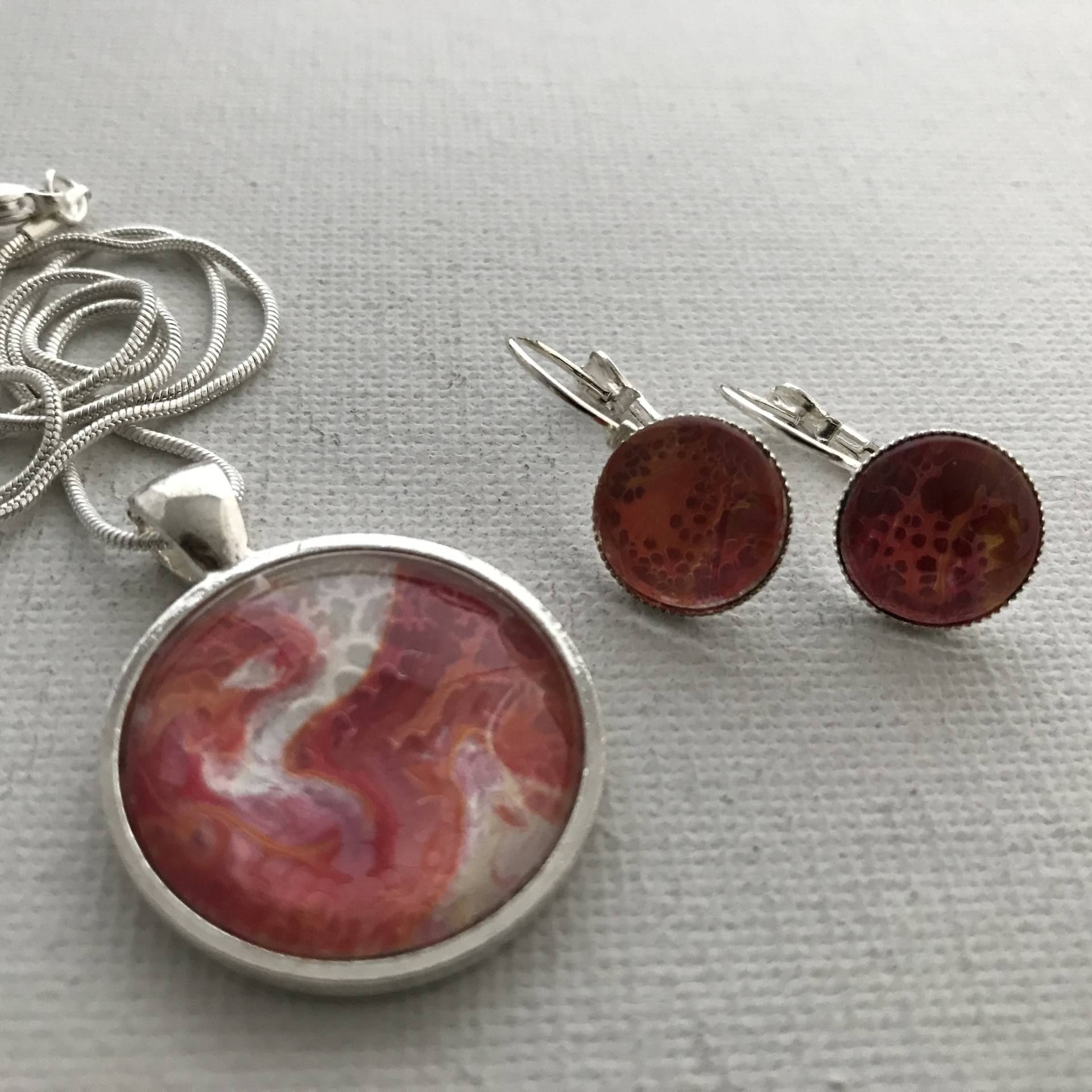 Handgemachte Silberkette & Ohrstecker Set | Edles Schmuckset Für Frauen Geschenk Zum Geburtstag, Muttertag, Valentinstag #k4-S02 Handgemachte Silberkette & Ohrstecker Set | Edles Schmuckset Für Frauen Geschenk Zum Geburtstag, Muttertag, Valentinstag #k4-S02 von derARTWERKshop