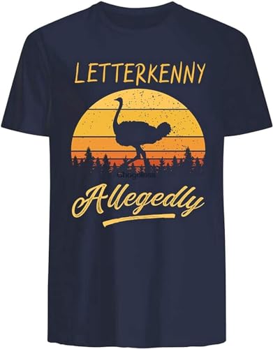 Reality Stone Cool Letterkenny ALLEGEDLY T-Shirt for Men Gift Letterkenny Fans Size L von deran
