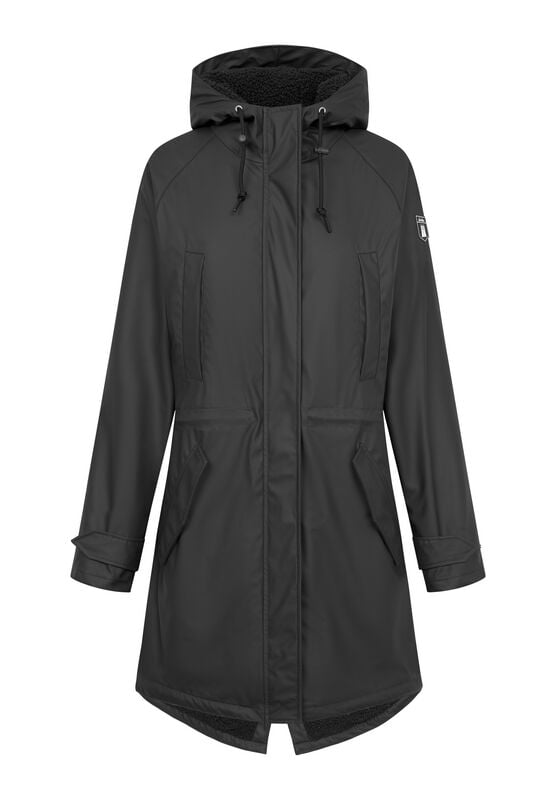 Derbe Hamburg Mantel - Friese Tidaholm - S bis XXL - für Damen - Größe M - schwarz von derbe hamburg