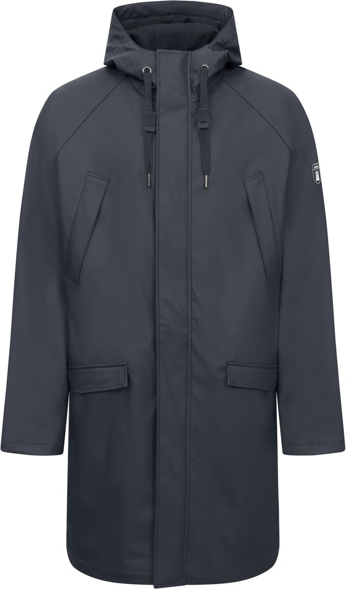 Derbe Hamburg Regenmantel - Valby - M bis 3XL - für Männer - Größe L - navy von derbe hamburg