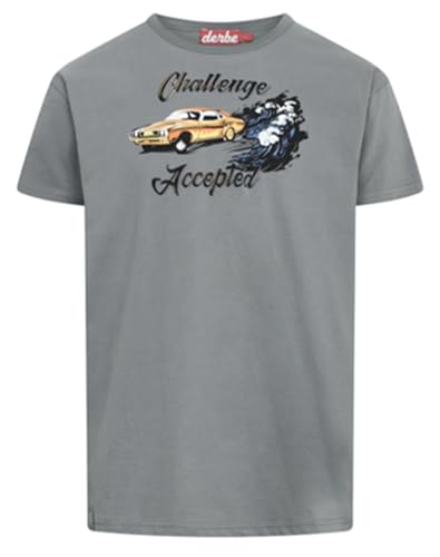 derbe Auto Herren T-Shirt Lava Smoke Grau 0930 XXL von derbe