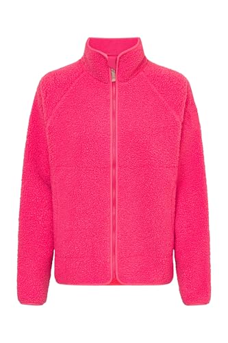 derbe Damen Fleecejacke Kuschelby Pink Teddy 38 | Fleece | Weich | Übergangsjacke | Frauen von derbe