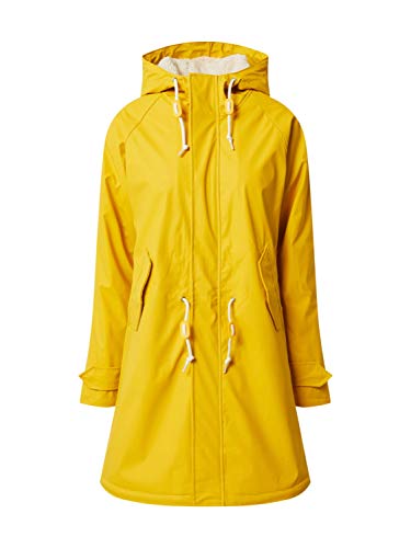 derbe Damen Regenmantel Travel Cozy Friese RC, Farbe:gelb, Größe:44 von derbe