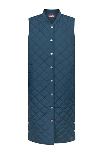 derbe Damen Steppweste Quiltby Vest lang Navy dunkelblau - 40 von derbe