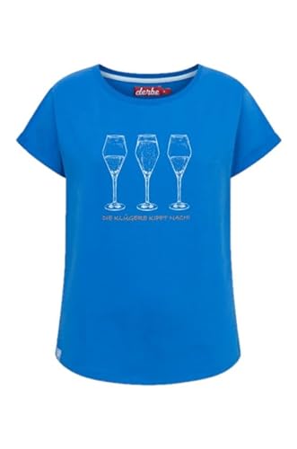 derbe - Damen - T-Shirt - Die Klügere - Princess Blue - L von derbe