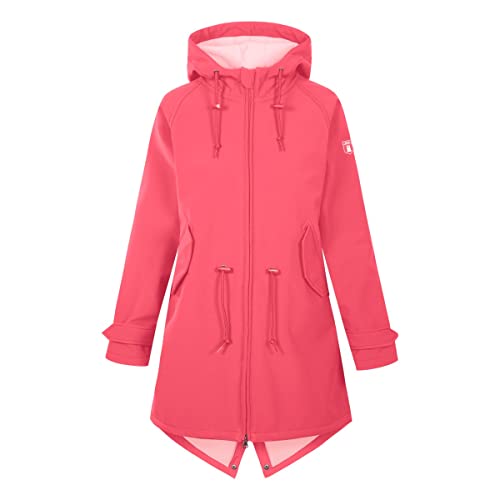 derbe Hamburg Damen Softshelljacke Friese Island Regenjacke Paradise pink/pink Icing pink - 42 von derbe