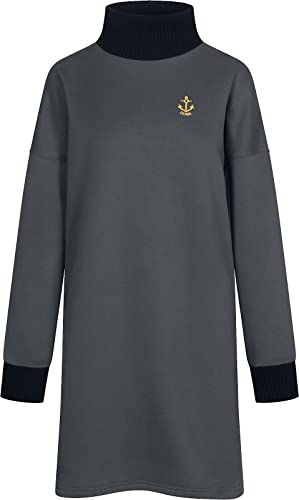 derbe Hamburg Golden Anchor Frauen Kurzes Kleid anthrazit XL von derbe