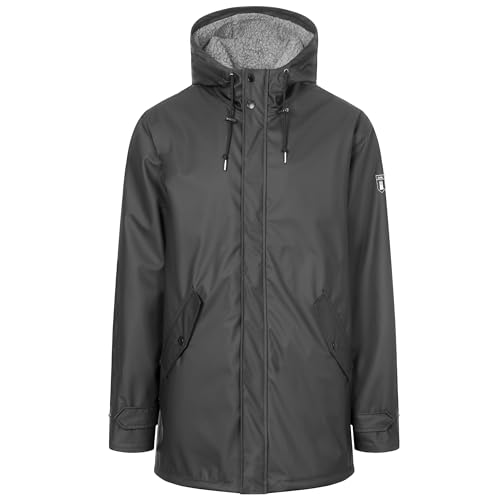 derbe Trekholm Herren Regenjacke Schwarz Gefüttert Phantom L von derbe