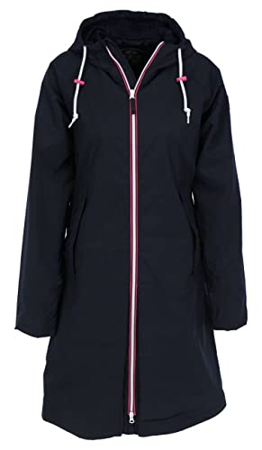 derbe HAMBURG WOMEN JACKET Damen Jacke verwandelbar in Fahrrad-Cape, Deutsche Größen:38, Hamburg Farben:Dark Navy von derbe