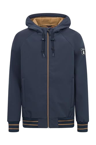 derbe Softshell Jacke Helgoby Herren Dunkelblau XL | Softshelljacke | Übergangsjacke | Männer | Kapuze | Zip | Hamburg von derbe