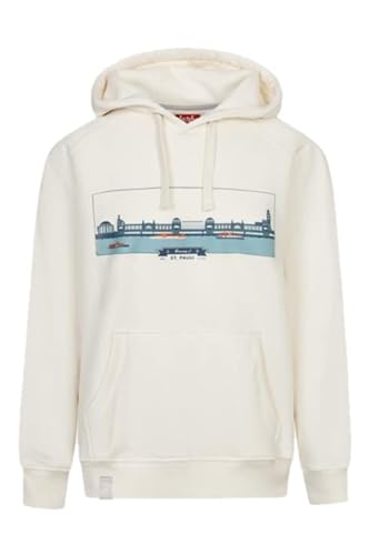 derbe - Herren Hoodie - Landungsbrücken - Off White - XL von derbe