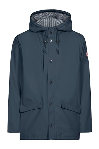 derbe Passby Fisher Navy Dunkelblau Herren Regenjacke Friesennerz 3XL | Friesennerz | Männer | Baumwoll-Futter | Regen | Jacke | Kapuze von derbe