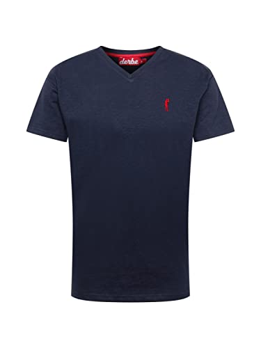 derbe Herren Shirt Navy/knallrot S von derbe