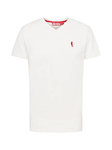 derbe Herren Shirt Offwhite/rot S von derbe