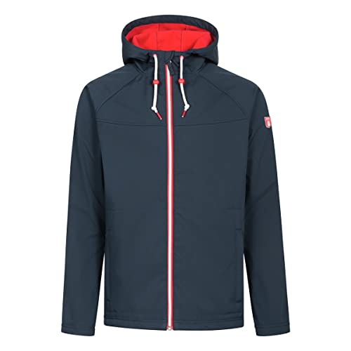 derbe Isleby Herren Softshell Jacke Blau Rot XXL von derbe