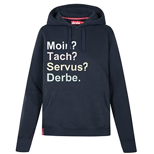 derbe Hoodie MoinTachServus Women, L, Navy von derbe