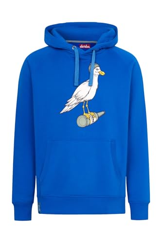 derbe Hoodie Sturmmöwe Herren Blau L | Kapuze | Hamburg | Pullover | Möwe von derbe