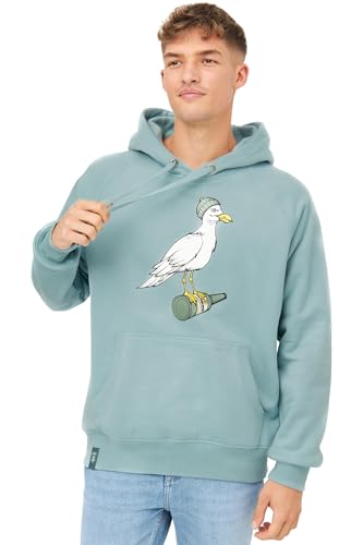 derbe Hoodie Sturmmöwe Herren Hellblau Türkis M | Kapuze | Hamburg | Pullover | Möwe von derbe