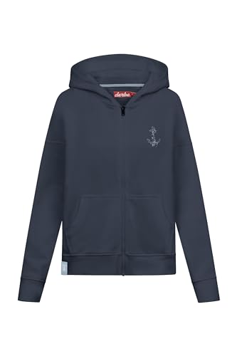 derbe Rosenanker - Damen Hoodie, Größe:M, Farbe:Navy von derbe