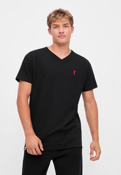 derbe Kurzarm T-shirt Print „Basic Kippes“ von derbe