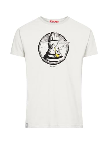 derbe Matrosenmöwe Herren T-Shirt Nachhaltig Offwhite 023 L von derbe