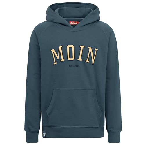 derbe Moin Herren Hoody Kapuzenpullover Farbe 0160 Orion Blue von derbe