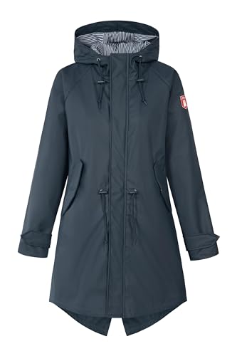 derbe Traveby Friese Fisher Dunkelblau Damen Regenjacke 38 von derbe