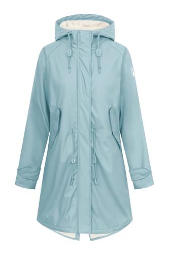 derbe Regenjacke Friese Tidaholm Damen Hellblau Türkis Gefüttert 44 | Regenmantel | Frauen | mit Futter | Hamburg | Friesennerz | Warm von derbe