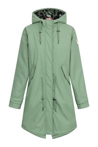 derbe Regenjacke Friese Tidaholm Leo Damen Hellgrün Gefüttert 40 | Regenmantel | Frauen | mit Futter | Hamburg | Friesennerz | Warm von derbe