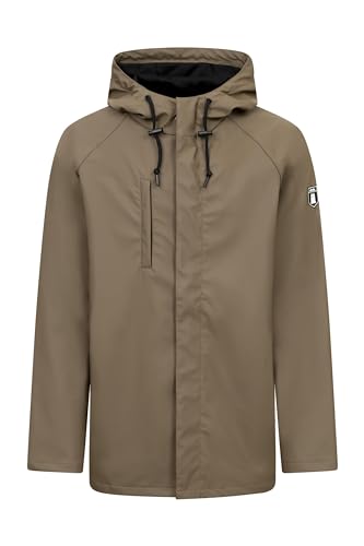 derbe Regenjacke Passby Plain Herren Braun XXL | Friese | Männer | Mesh-Futter | Regen | Jacke | Kapuze von derbe