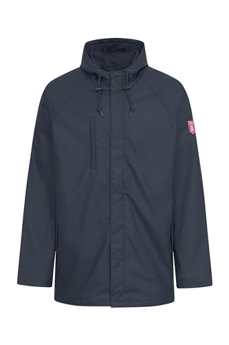 derbe Regenjacke Passby Plain Herren Friesennerz Blau XXL | Friese | Männer | Mesh-Futter | Regen | Jacke | Kapuze von derbe