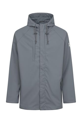 derbe Regenjacke Passby Plain Herren Grau L | Friese | Männer | Mesh-Futter | Regen | Jacke | Kapuze von derbe
