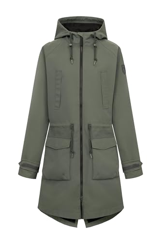 derbe Regenjacke Phoeby Dog Damen Grün Hundejacke 44 | Jacke für Hundebesitzer | Gassi Gehen | Regenmantel von derbe