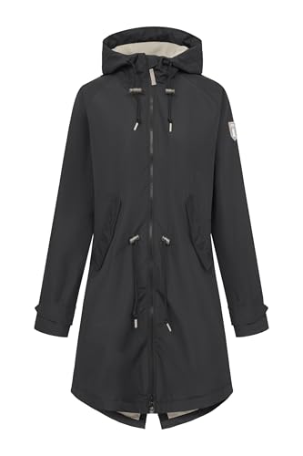 derbe Regenjacke Ripby Damen Schwarz Ripstop 40 von derbe