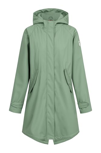 derbe Friese Traveby Plain Damen Regenmantel, Größe_Bekleidung_NR:38, Farbe:hedge green von derbe