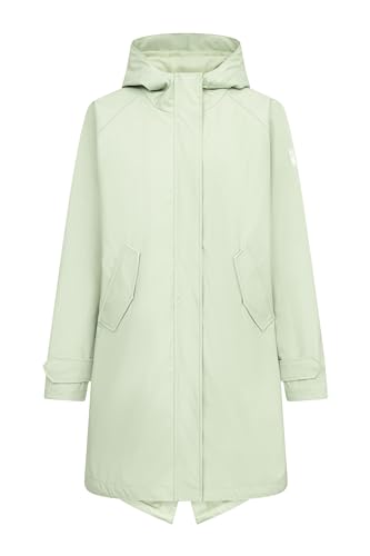 derbe Regenjacke Traveby Friese Plain Damen Hellgrün 40 | Frauen | Regenmantel | Mesh-Futter | Kurzmantel | Hamburg von derbe