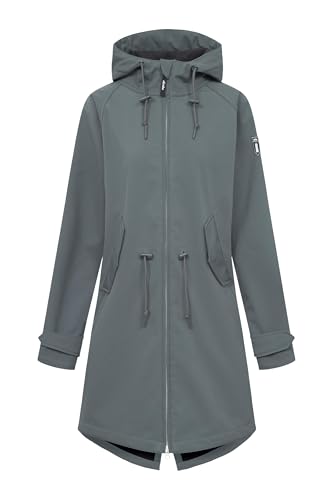 derbe Softshelljacke Friese Island Damen Grau 36 von derbe
