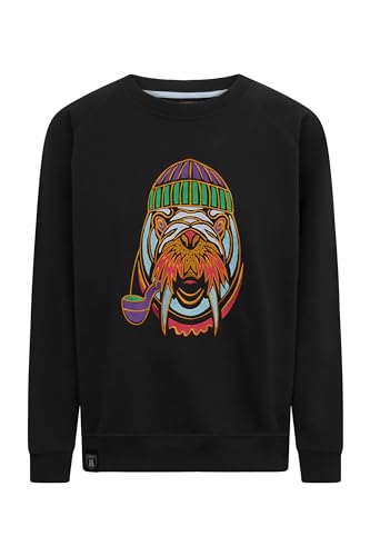 derbe Sweatshirt Walross Schwarz L | Seelöwe | Sweat | Pullover | Frauen von derbe