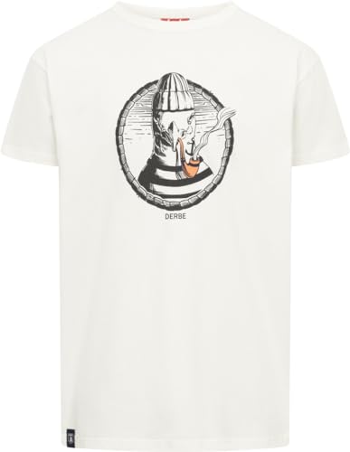 derbe T-Shirt Matrosenmöwe Men, M, Off White Pfeife orange von derbe